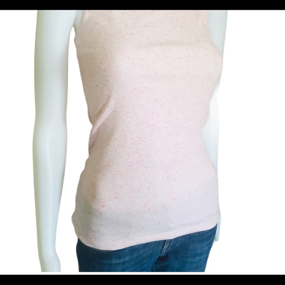 GAP Space Dye Tank/Top With Scoop Neck Blush Pink Size Small - Picture 8 of 11